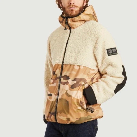 Element Griffin Mountain Sherpa Fleece Reversible Hoodie - Picture 1 of 9